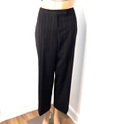 B.Moss clothing company,6P Black w/red white pinstripe pants and a cuffed hem