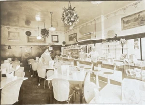 Alrededor de 1927 Detroit Comedor Salón de Té Camarera Colgante Decoraciones Florales Manuel - Imagen 1 de 4