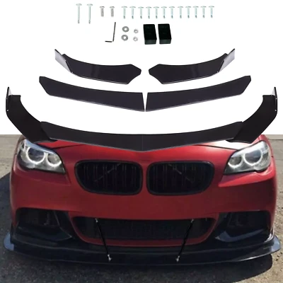 For Ford Mustang V8 GT 4.6L 2005-2009 Front Bumper Lip Splitter Chin Spoiler ABS - Image 1 of 4