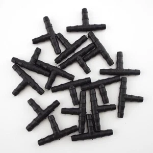 4/7mm Tube Tee Barb Connector Gardening hose watering drip Irrigation adapter - Picture 1 of 5