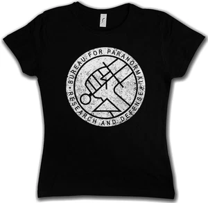 BUREAU FOR PARANORMAL RESEARCH AND DEFENSE BPRD GIRLIE T-SHIRT - Logo Hellboy - Picture 1 of 2
