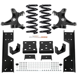 Front 4" Rear 6" Drop Kit For Chevrolet GMC C1500 88-98  W/1.25" ROTORS V8 - Picture 1 of 12