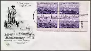 # 970 ARTCRAFT FDC PB4 Fort Kearny Centenario - Imagen 1 de 2