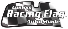 Racing Flag Custom Fit Sun Shade for Pontiac - Windshield Heat Shield Screen