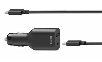 Hama USB Typ C Notebook Netzteil KFZ Auto 70W 5-20V Laptop Ladegerät MacBook 019 - Bild 1 von 2