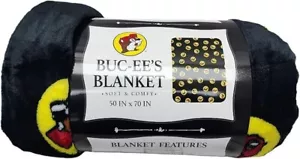 Buc-ee’s 50x 70 bequeme Wohndecke ⚫ Buc-ee’s Logo 2025 🟡 Neu ~ schneller Versand - Bild 1 von 3