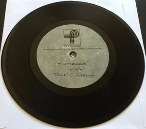 SOFT CELL Numbers RARE 7" ACETATE 1-SIDED PROMO SINGLE PRT STUDIOS - Marc Almond - Picture 1 of 4
