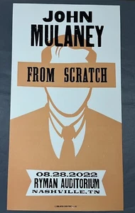 Póster impreso Hatch Show 2022.08.28 John Mulaney @ Ryman - Imagen 1 de 1