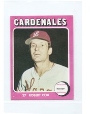 1976 Venezuelan Baseball  Sticker BOBBY COX # 37 BEST QUALITY AVAILBLE ! HOF !