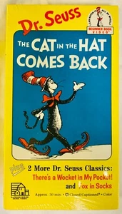 Dr. Suess The Cat in the Hat Comes Back (Random House, 1989) VHS tape NEW SEALED - Picture 1 of 8