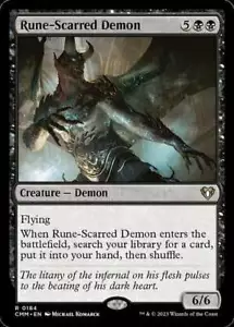 Magic The Gathering MTG RUNE-SCARRED DEMON Commander Masters NM Near Mint - Bild 1 von 1