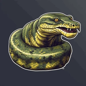 Snake Sticker Decal, Decal for Car Truck Window Bumper Graphic, Wild Animal - Foto 1 di 12