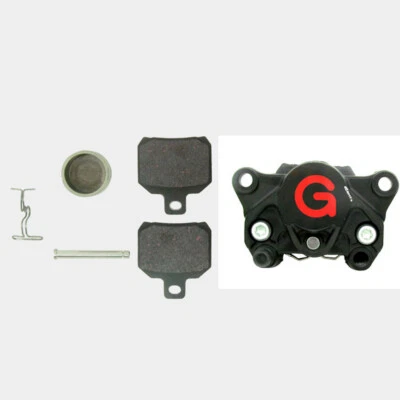 Pinzas de freno universales para scooters de motocicleta con kit de pastillas de freno de 34 mm * 2 pistones Foto 1 de 4