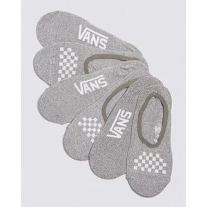Vans Womens Girls Basic Canoodle No Show Socks (Size 7-10, Grey/White) ESF17974 - Picture 1 of 1