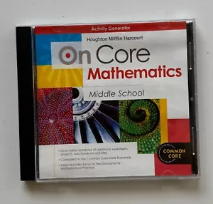 On Core Mathematics Middle School ExamView Test Generator CD-ROM Assessment HMH - Picture 1 of 3