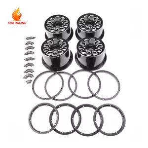 Set anello beadlock cerchio ruota posteriore in alluminio per ricambi 1/5 HPI Baja 5B RV KM - Foto 1 di 1