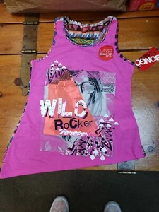 BOGO Wild Rocker Tank 10/12  Size Large Rock Pink Tank Top NWT From Kmart  - Picture 1 of 8
