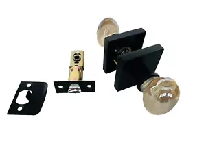 Champagne Gold Oval Crystal Knobs- Interior Modern Door Passage - Picture 1 of 9