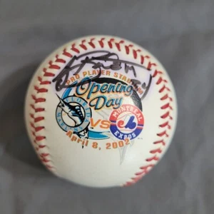 AJ Burnett Signed Baseball Florida Marlins Autographed Opening Day 2002 - Picture 1 of 3