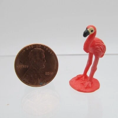 HANDLEY Dollhouse Miniature Plastic Rubber Toy Flamingo MUL6020
