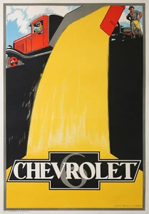 STERNES CHEVROLET 6 TRUCK ORIGINAL VINTAGE POSTER - Picture 1 of 1