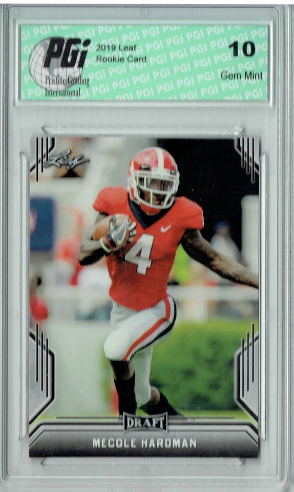 Mecole Hardman 2019 Leaf Draft #53 Rookie Card PGI 10 - Image 1 of 1