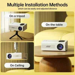 MINI Projector Portable Home Theater Smart TV Laser Beamer 3D Cinema LED Video - Picture 1 of 6