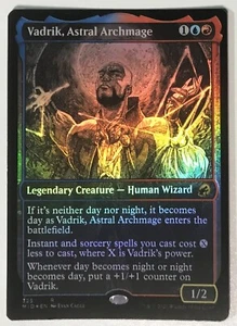 *foil VADRIK ASTRAL ARCHMAGE Innistrad Midnight Hunt MTG Magic NM showcase - Picture 1 of 1
