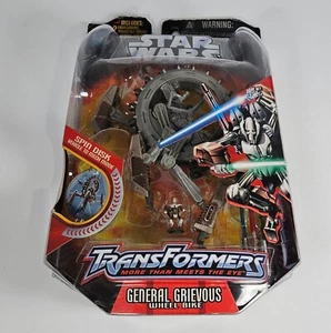 FIGURA DE BICICLETA DE RUEDA STAR WARS TRANSFORMERS GENERAL GRAVE MOSC HASBRO 2007 RARA - Imagen 1 de 5