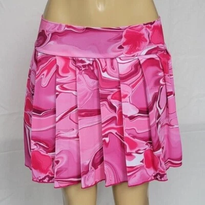 FALDA REGULAR Spandex Plisado Cuadros (FloralFucsia) Foto 1 de 4