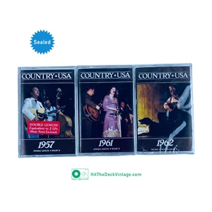 3x Time Life Country USA Cassette Tapes 1957 1961 1962 Patsy Cash Willie SEALED - Picture 1 of 3