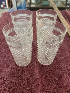 4 Clear Hocking Miss America Iced Tea Tumblers - Picture 1 of 10