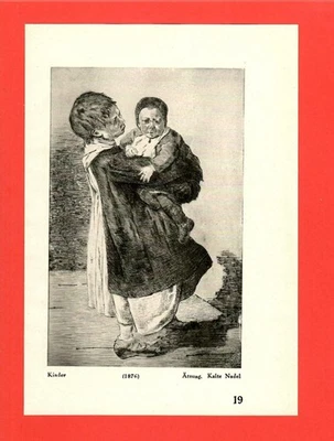 a) Kinder / b) Ziegen * Max Liebermann (1921) – [LIB-01] - Bild 1 von 2