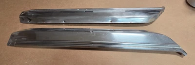 1965 Ford Galaxie 500 четверть панели из нержавеющей стали нижний молдинг отделка пара оригинал - Изображение 1 из 4