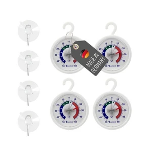 Kühlschrank Thermometer + - 50°C Haken Saugnapf Klebepad Bimetall Gefrierschrank - Bild 1 von 5