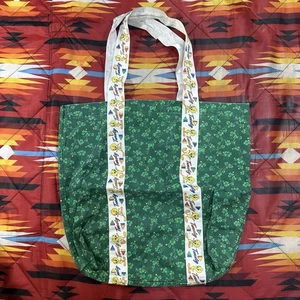 Vintage Tweety Bird Green Tote Bag Clover Print - Bild 1 von 11