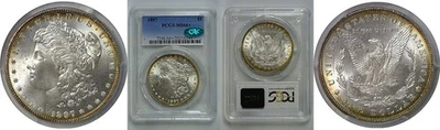 1897 Morgan Dollar   PCGS MS-66+  CAC - Image 1 of 3
