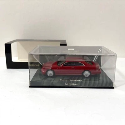 MINICHAMPS 1/43 Bentley Brooklands Red Luxury Coupe Model Car - Image 1 of 4