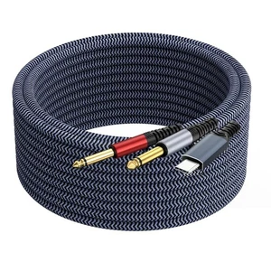 USB C to 1/4 Inch Audio Cable 20ft, Dual 1/4 Splitter, Realtek ALC5686 32Bit ... - Picture 1 of 7
