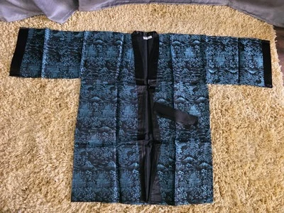 Bata antigua de colección azul negra KOSHO & Co Foto 1 de 4