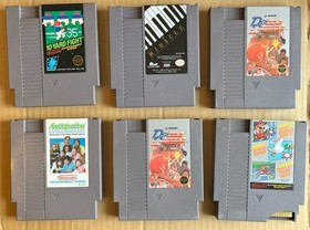 14 Nintendo NES Game Cartridge Lot Mario Duck Hunt, Tengen, Miracle, Konami