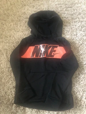 Sudadera con capucha NIKE negra y naranja para niños - talla 6 / mediana Foto 1 de 3