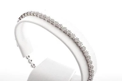 Brillant Diamant Armband 585 14K Weiß Gold edel! # - Bild 1 von 4