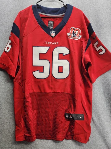 Nike On Field Houston Texans Brian Cushing NFL Jersey #56 Red Size 52 Cover