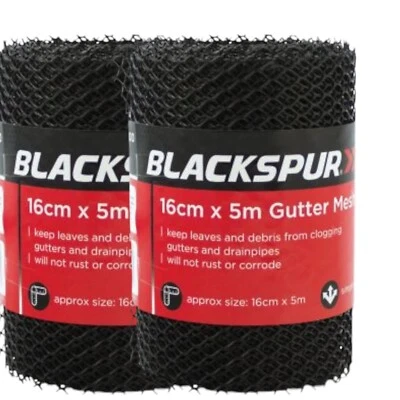 Gutter Mesh 16 cm x 10m Roof Guttering Guard Cover Leaf Debris Clogs Blocks Home - Image 1 of 3