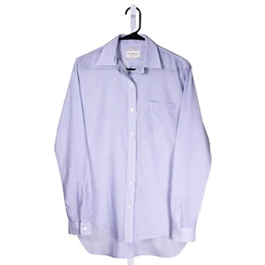 Denim Supply Ralph Lauren Women's Button Up Blue Striped Boyfriend Tunic Top M - Picture 1 of 9