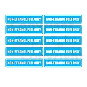 Non-Ethanol Fuel Only Warning sticker multi pack decal labels- gas powered items - Bild 1 von 3