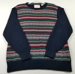 Weatherproof Sweater Men’s Large Fair Isle Long Sleeves Crewneck Knit Christmas - Picture 1 of 9
