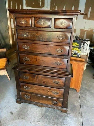 Vintage Early 1900s 9-drawer dresser Cover