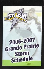 Grande Prairie Storm--2006-07 Pocket Schedule--AJHL